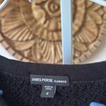 James Perse super soft terry raw edge sweatshirt Photo 3