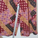 Xhilaration  Smocked Multicolor Boho Patchwork Jumpsuit XXL Photo 7