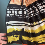 Ice Dress Sz 6 Colorful Boho Striped Art to Wear Batwing Tie Back Embellished Orange Photo 4