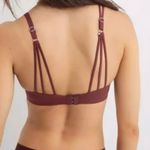 American Eagle Aerie Real Sunnie Strappy Royal Berry Wireless Bra 34C Photo 1