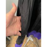 DKNY  Donna Karan Black Purple Sleeveless Dress V‎ Neck Elastic Waist Women's L Photo 3