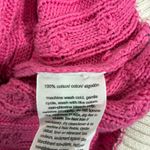 Tommy Hilfiger  Cable Knit Crewneck Sweater Womens XL Pink 100% Cotton Preppy Photo 5