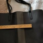 Vince Camuto NEW Luck Vegan Leather Tote Black & Gray Pebbled Bag Luxury Bag Photo 7