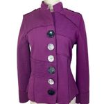 Neon Buddha Merritt Patchwork Jacket, ladies petite small magenta purple Photo 1