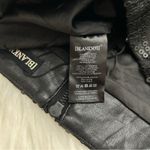 BLANK NYC  Sequin Mini Skirt Womens Large Black Faux Leather NYE Party Glam Edgy Photo 7