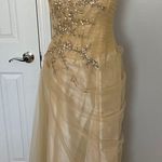 Mon Cheri Montage Tulle Illusion Fairytale Prom Dress Formal Evening Elegant Designer Luxury  Beaded Embellished Floral Shiny Shift Sheath Fit Bodice Pencil Coquette Coastal Cottage Western  Photo 0