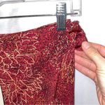 Alfani Gorgeous silk maroon sunflower 🌻 silk wrap midi skirt NWT  Photo 4