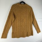 J.Crew Fisherman Cable Knit Tan Crewneck Pullover Sweater Women’s Size Small Photo 5
