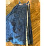 Western Designs Cowgirl Dress Women Medium Granny Rodeo Cottage Adjustable Notes Blue Photo 4