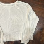 Aerie  oversized white top with front pocket detail Photo 2