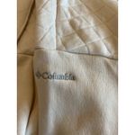 Columbia  Women's Quilted Pullover ‎ Top Beige Mock Neck Snap Front Long Sleeve Photo 5