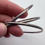 Guess Vintage  Logo Spell Out Triple Link Bangle‎ Bracelet Silver delicate rocker Photo 4