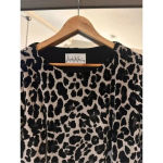 Nicole Miller  Velvet‎ Animal Print long Sleeve Dress Size Medium Photo 1