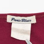 Paris Blues Y2K Baby Tee Large Red Lettuce Hem Coquette Indie Girly Soft Girl  Photo 5