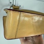 Vintage Monsac yellow leather shoulder purse 7x10x3.5" 6" Handle Photo 3