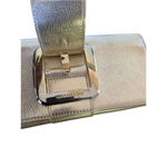 Michael Kors Sutton Gold Metallic Clutch Photo 5