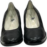 Waldlaufer Dress Pump Shoes Womens US 10 Black Patent Leather Block Heel Comfort Photo 2