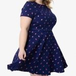 Unique Vintage Gwynnie Bee ladybug Print Dress, 2X Photo 2