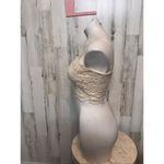  Trac Beige Lace Crop Top Bralette Bustier Size L Photo 2