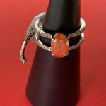 Bomb Party RBP6132 “Fancy Finding You” LC Ice Crystal on Rhodium Size 9 Ring NWT Silver Photo 3