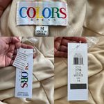 COLORS Ivory Gown Mermaid Mesh Embellished Sleeveless Evening Wedding Dress 14 Photo 9