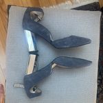Adrienne Vittadini  Gray Suede Heels with Mirror Heel Photo 3