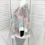 Dress Barn  Paisley Boho Sheer Kimono Cardigan Topper XL Sheer Chiffon Lace Photo 1