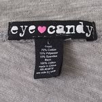 Eye Candy  Lace-Overlay Front LS T-shirt large Photo 3