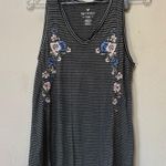 American Eagle Soft & Sexy Embroidered Floral Striped Tank Small Photo 8