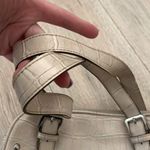 Villager  Liz Claiborne cream color faux leather handbag Photo 2