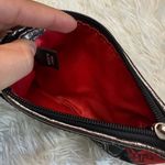 Coach  Poppy Silver Red Wristlet Photo 3