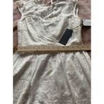 NWT Dolce Vita Kloey Silk Embroidery Dress Ivory Sz S. Formal Bridal cocktail Photo 9