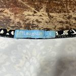 J. McLaughlin  Black Gold Print Catalina Cloth 3/4 Sleeve Signature Tee Size S Photo 3