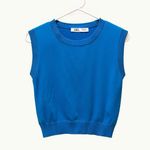 ZARA  blue tank top sweater top Photo 0