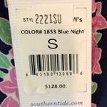 Southern Tide Blouse Blue Night Floral Mackenzie Off The Shoulder Top Sz S NWT Photo 13