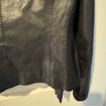 Vince  Leather Scuba Asymmetrical Black Leather Jacket | S Photo 6