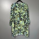 Arna York Blue & Yellow Graffiti Style Boho Peasant Top Photo 6