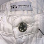 ZARA NWT  DENIM HIGH WAISTED SHORTS WHITE BLOGGERS FAV Photo 9