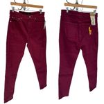 Ralph Lauren Polo jeans red plum color NEW high rise stretch Tompkins Photo 2