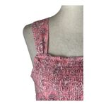 House of Harlow House of Harlow 1960 Top Women Medium Pink Floral Smocked Back Tie Crop Tank Photo 8