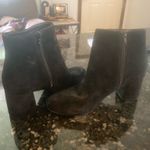 INC  Black Booties Suede Photo 5