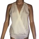 Renee C . wrap front body suit blouse Photo 0