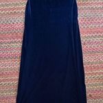 VTG BLUE VELVET MAXI SKIRT WESTERN BOHO COUNTRY Size M Photo 0