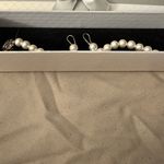 Elegant Faux Pearl Bracelet and Earring Set in Gift Box White Photo 1