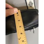 Steve Madden Crossbody Shoulder Bag Womens Black Sherpa Faux Leather Zip Logo Photo 5