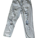Wild Fable Distressed Mom Jeans Light Wash Ripped Denim High Rise Size 10 Photo 0