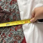 Cloth Tote Bag Fair Trade Peace Love Justice Books Grocery Blue 15" x 17" Hippie Red Photo 2