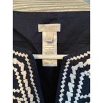 Talbots top tunic/ beach coverup linen blend size large/XL navy Photo 1