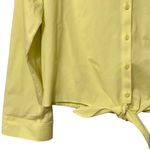 Chico's Chico’s Tie- Front Tessa Top Lime Green/Yellow Vanity Size 1 (US M) Photo 3