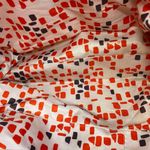 Stella & Dot  Red Print Fabric Shoulder Bag Photo 8